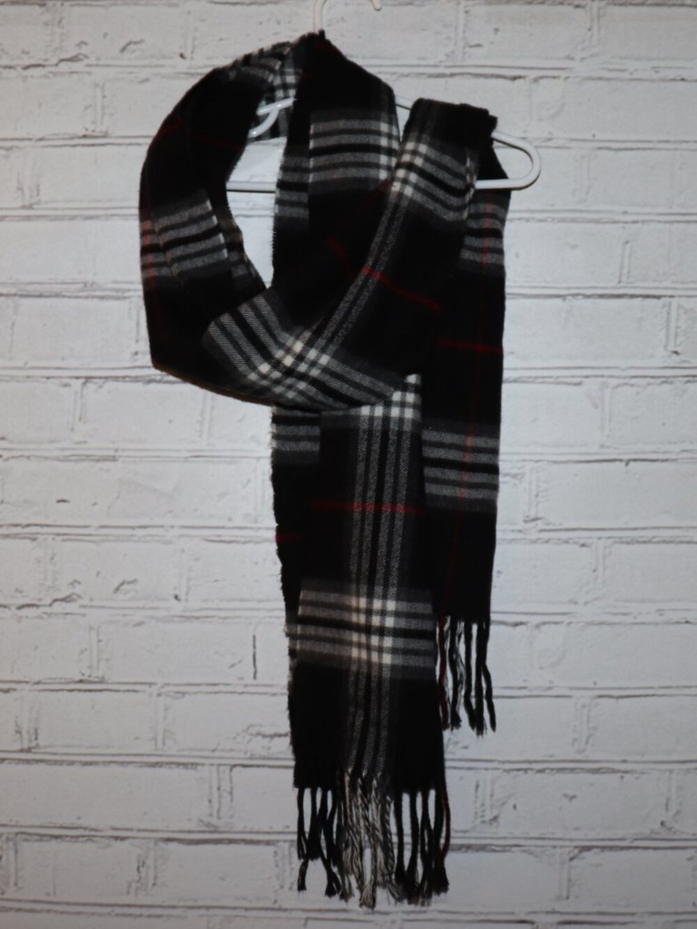 ✨ Plaid Fringe Scarf • 11.5" x 64" ✨